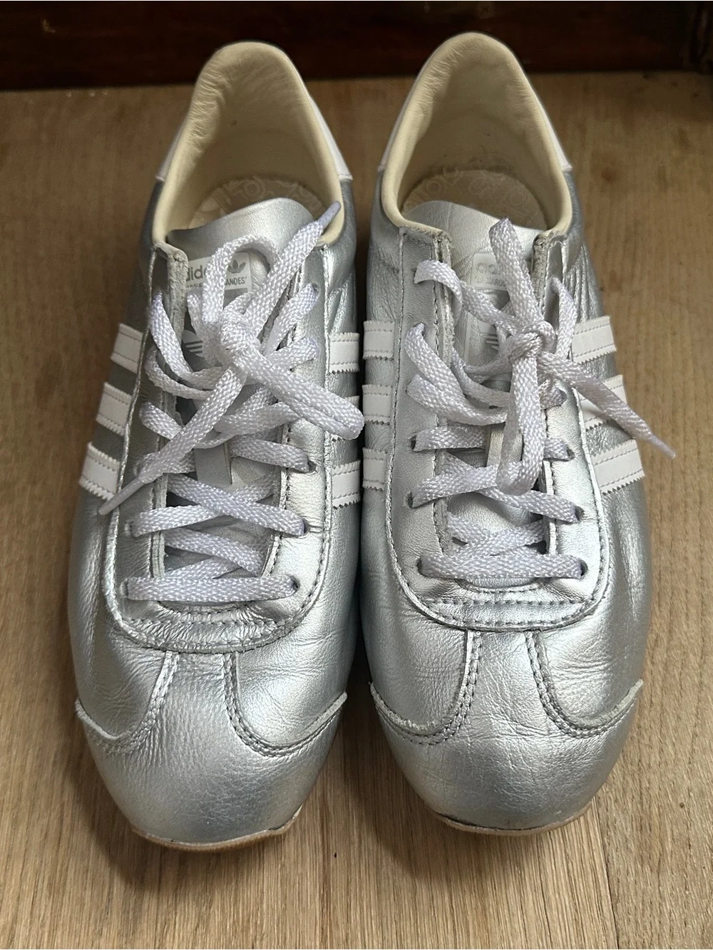 Adidas Country OG 'Silver Metallic' Sneakers - Size 7 (EU 38 2/3) Robot - Picture 1 of 9